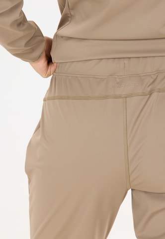ENDURANCE Slim fit Workout Pants 'Eluna' in Brown