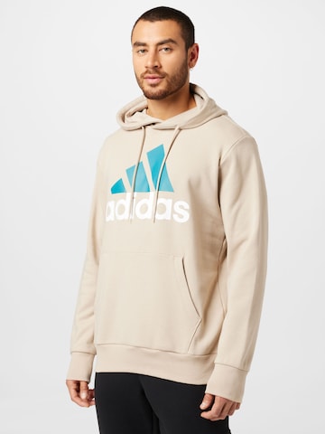 ADIDAS SPORTSWEAR Спортен блузон 'Essentials' в сиво: отпред