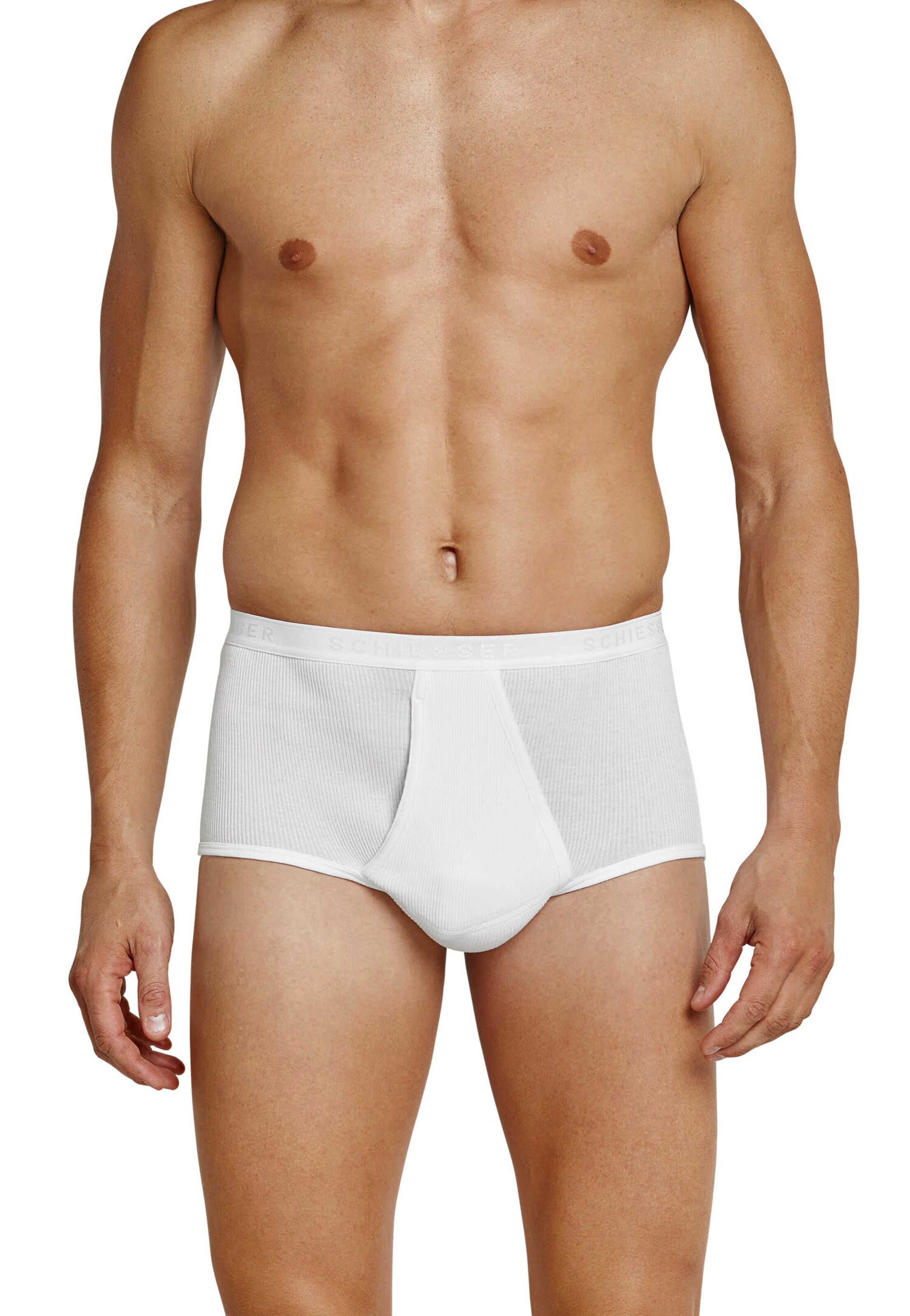 SCHIESSER - Calzoncillo boxer en blanco: frente