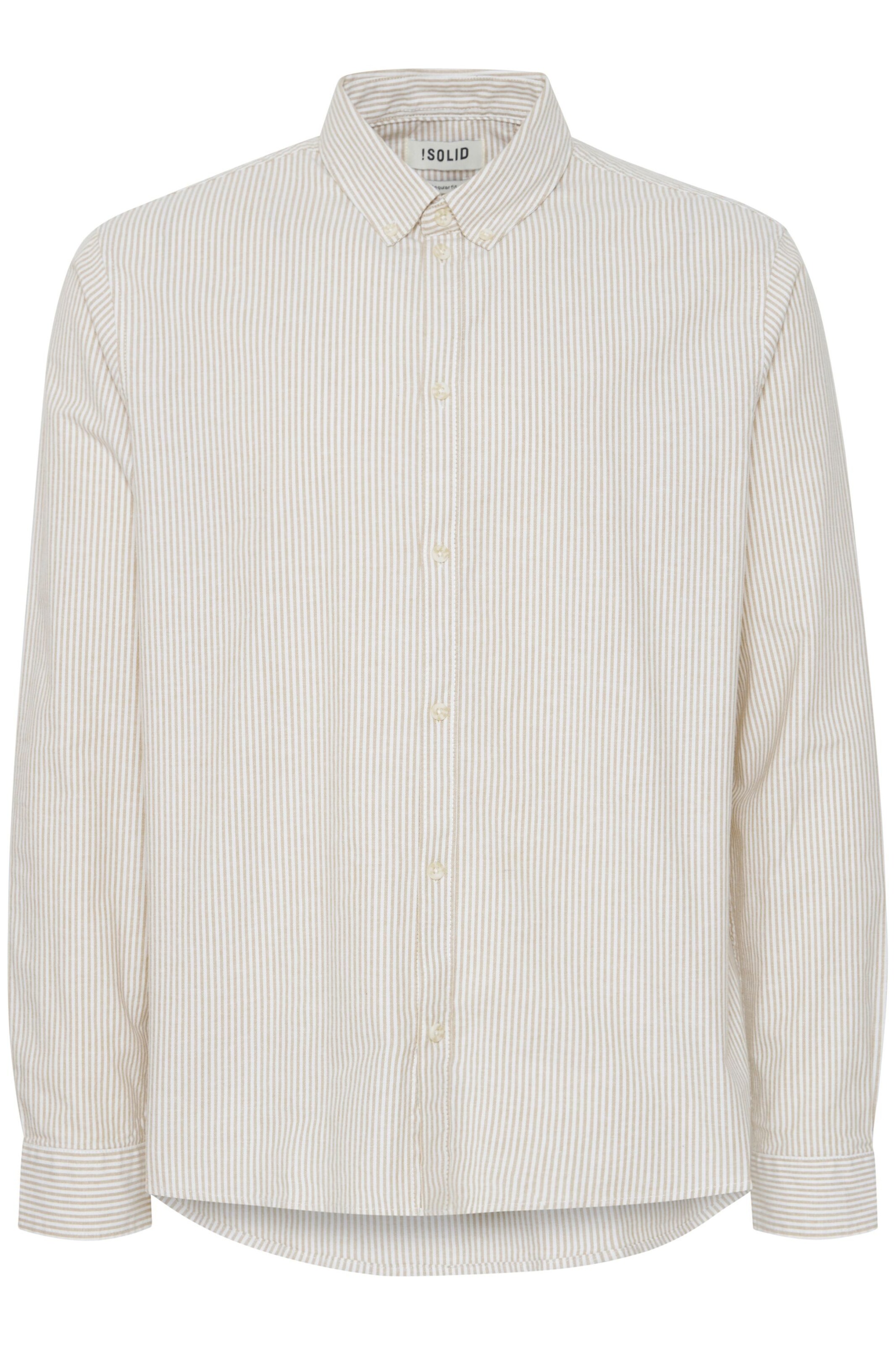 !Solid Shirt in Beige: voorkant