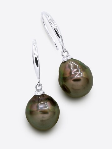 Ateliers Saint Germain - Pendientes 'Karodu' en gris: frente