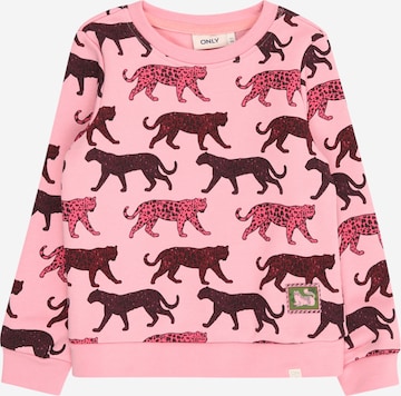 Only Mini Sweatshirt 'KMGLEONORA' in Pink: front