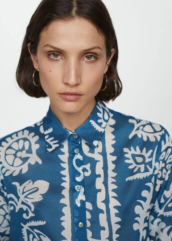 MANGO Blouse 'Nemo' in Blauw
