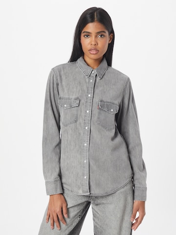 LEVI'S ® Blouse 'Iconic Western' in Grijs: voorkant