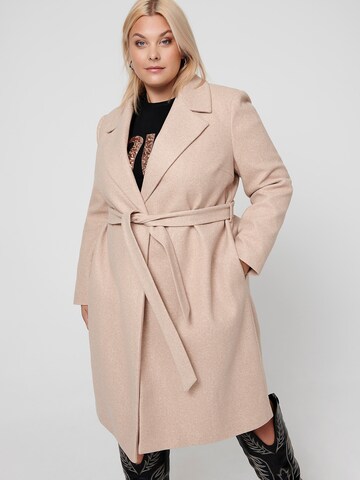 Manteau mi-saison 'CARALVILDA' ONLY Carmakoma en gris : devant