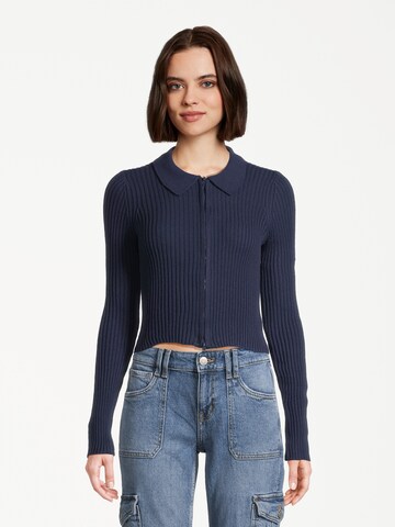 AÉROPOSTALE Knit cardigan in Blue: front