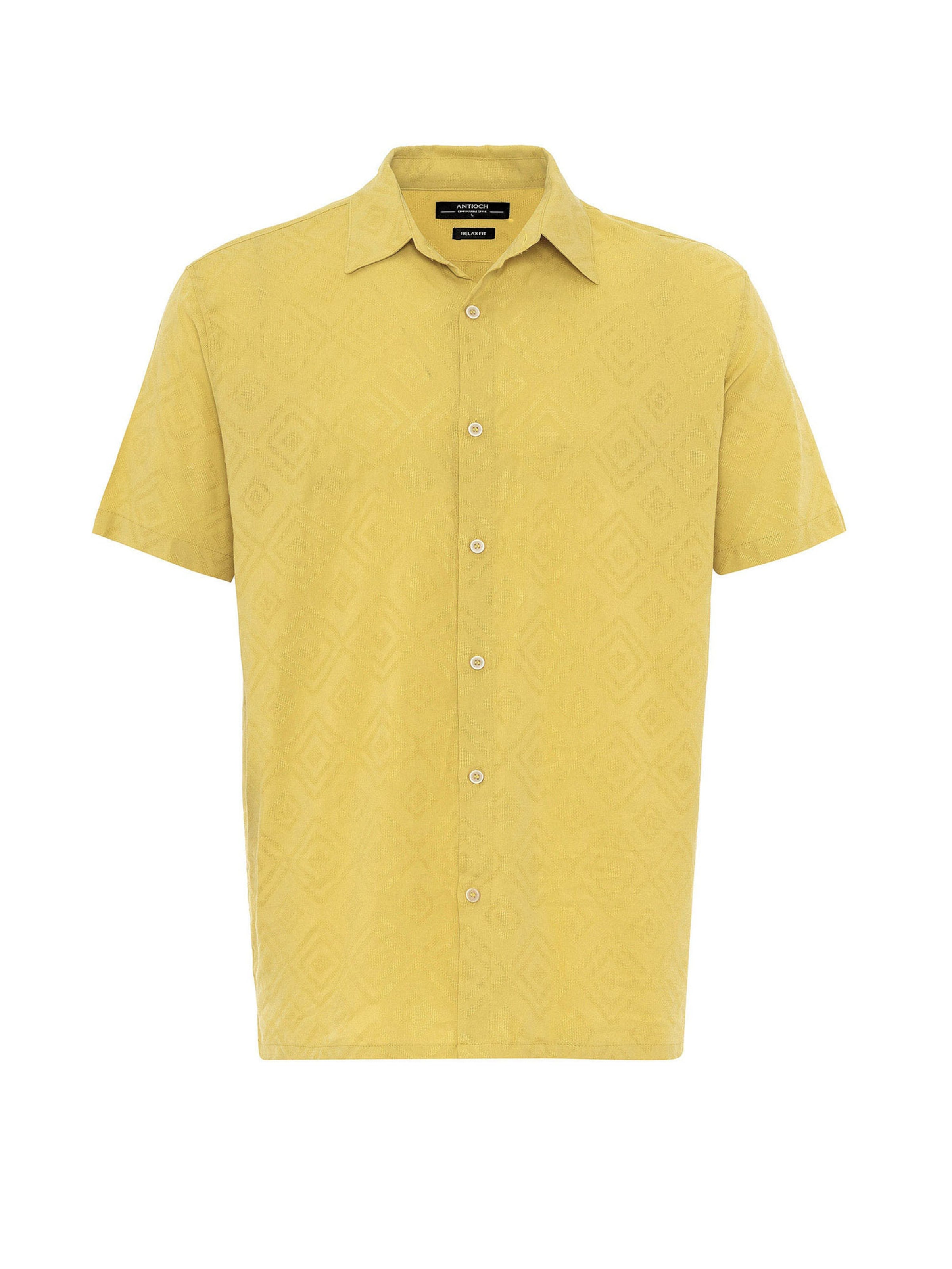 Regular fit Camicia di Antioch in giallo: frontale