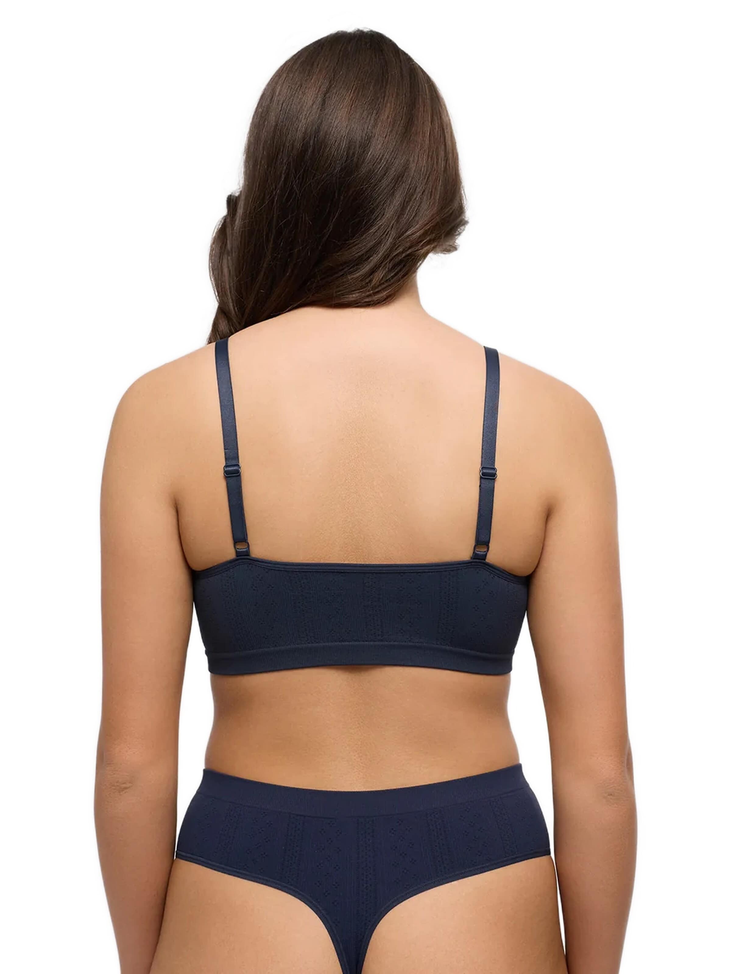 cfab Bustier BH 'Jacquard Bralette' in Blauw