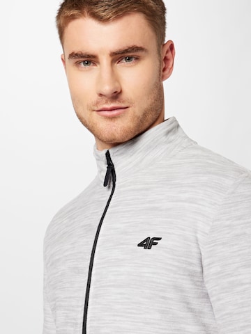 4F Athletic Fleece Jacket in Grey