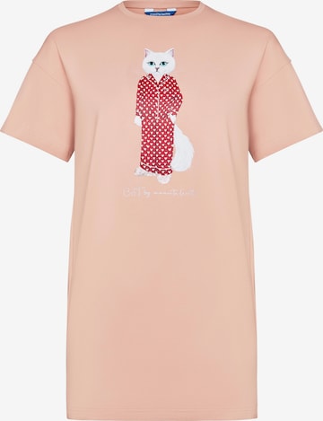 Cat e Lolette Yöpaita 'Pajamas Cat' värissä vaaleanpunainen: etupuoli