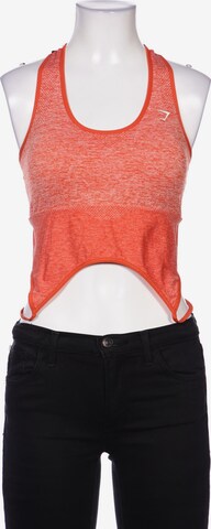 GYMSHARK Top XXS in Orange: predná strana