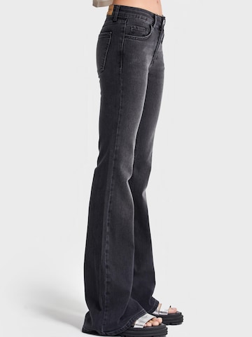 IT'S BASIC Flared Jeans 'Flare Mid Rise Jeans' in Grey