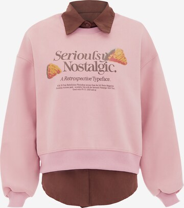 HOMEBASE Sweatshirt in Roze: voorkant