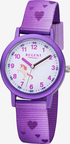 REGENT Analog Watch in Purple: front