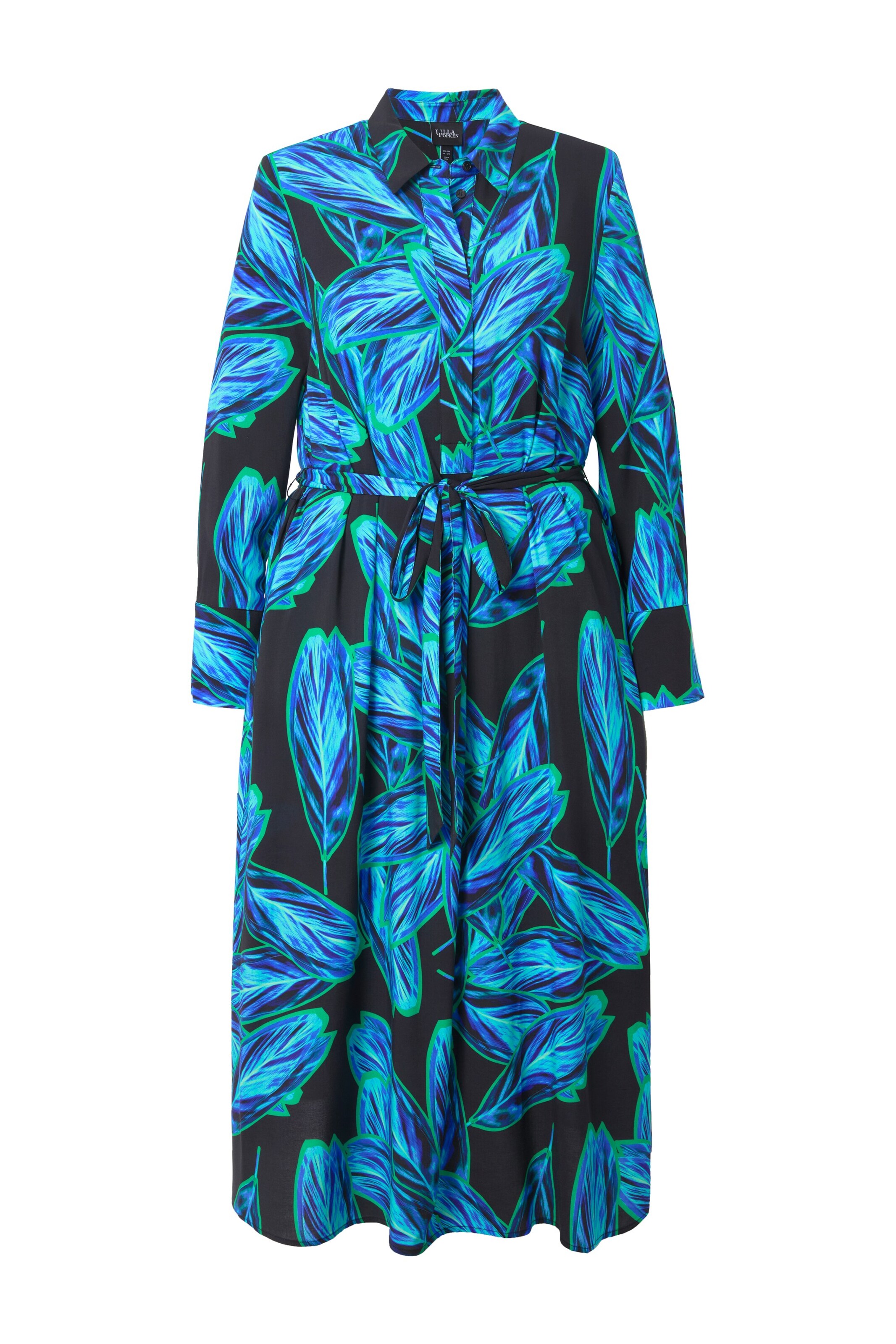 Ulla Popken Jurk in Blauw: voorkant