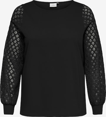 ONLY Carmakoma Shirt 'CAREFFA' in Schwarz: Vorderseite