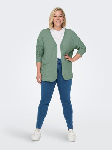 ONLY Carmakoma Knit Cardigan in Green