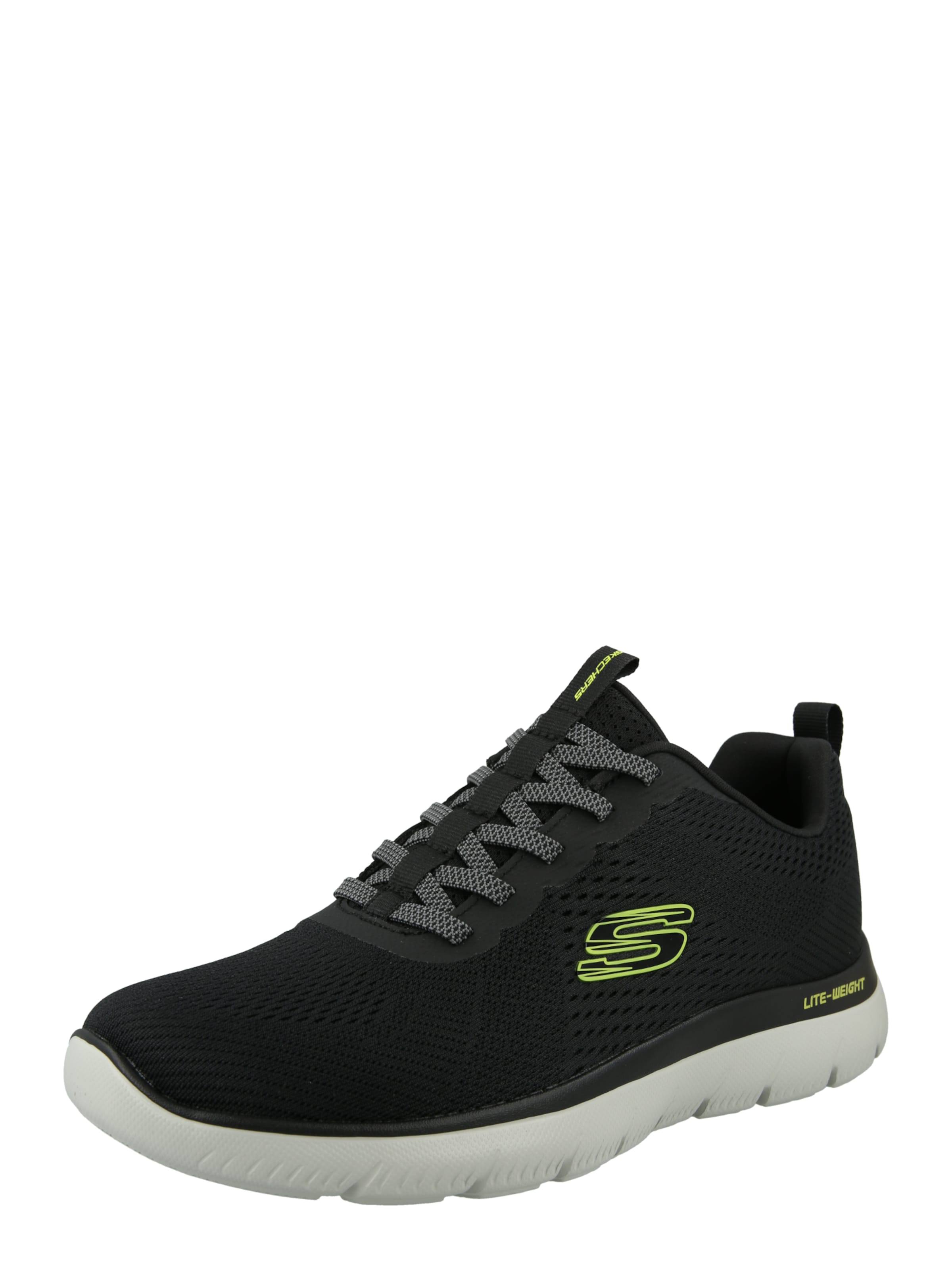 SKECHERS Sneakers laag 'SUMMITS - ECKLER' in Zwart: voorkant
