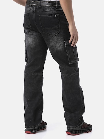 CIPO & BAXX Loosefit Jeanshose 'CD897', Over Size, Loose Fit, Dirty in Schwarz