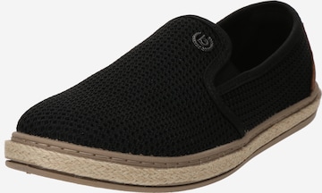 Espadrilles bugatti en noir : devant