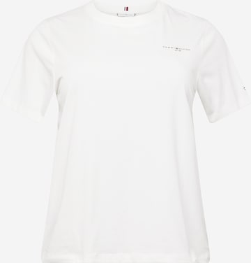 Maglietta di Tommy Hilfiger Curve in bianco: frontale