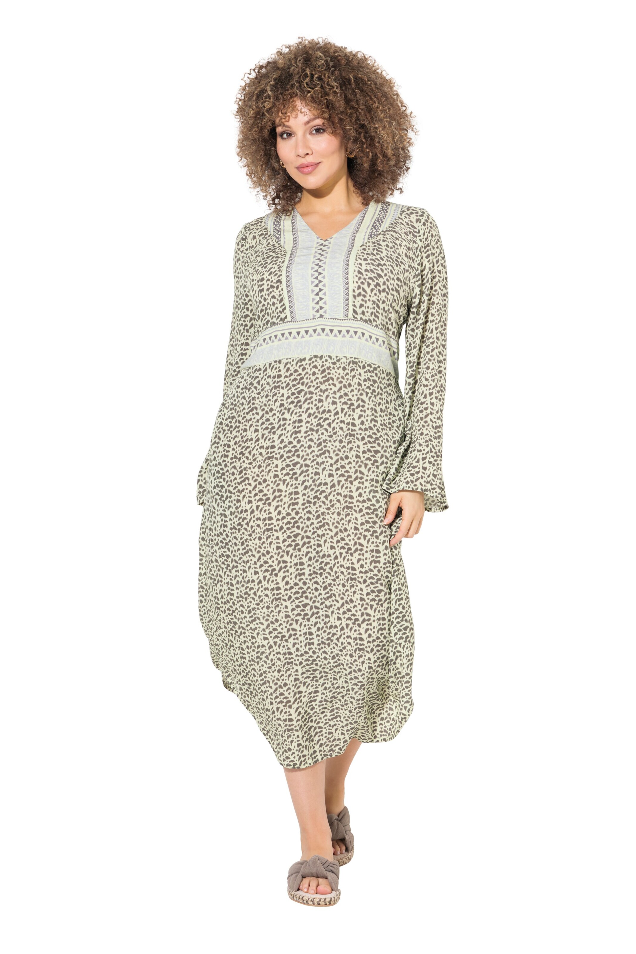 Ulla Popken Jurk in Gemengde kleuren: voorkant