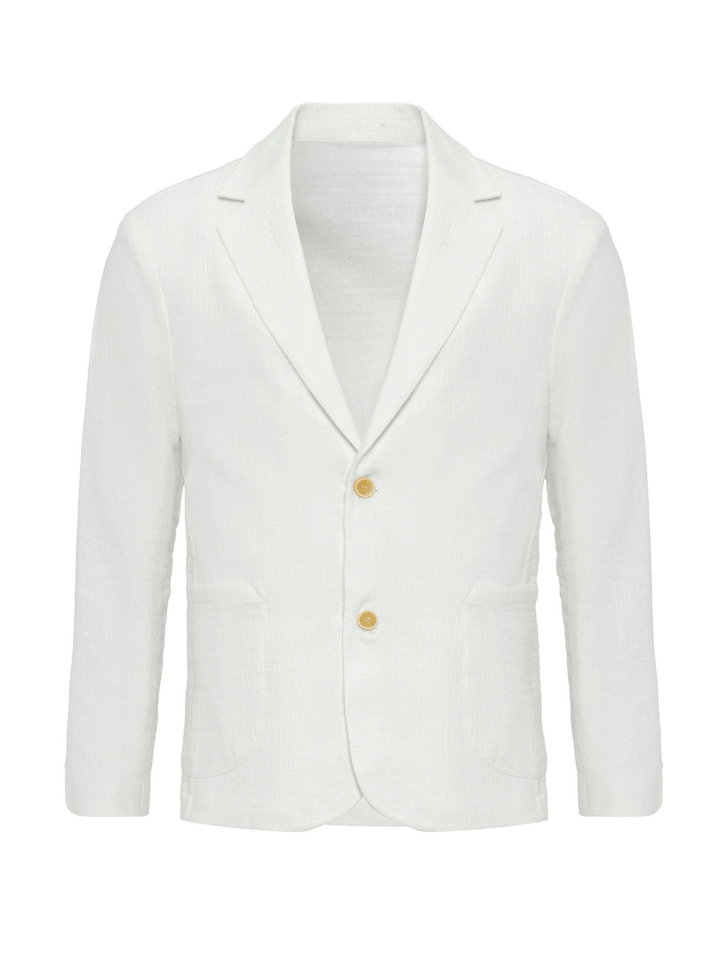 Antioch Přiléhavý střih Sako – bílá: přední strana