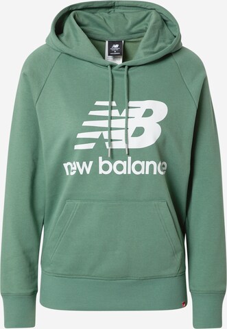 new balance Sweatshirt 'Essentials' in Grün: predná strana