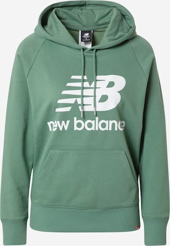 Bluză de molton 'Essentials' de la new balance pe verde: față