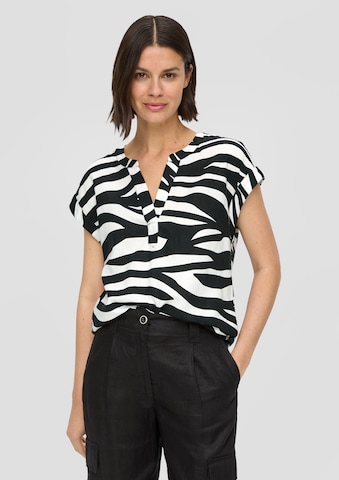 s.Oliver Bluse in Schwarz: Vorderseite