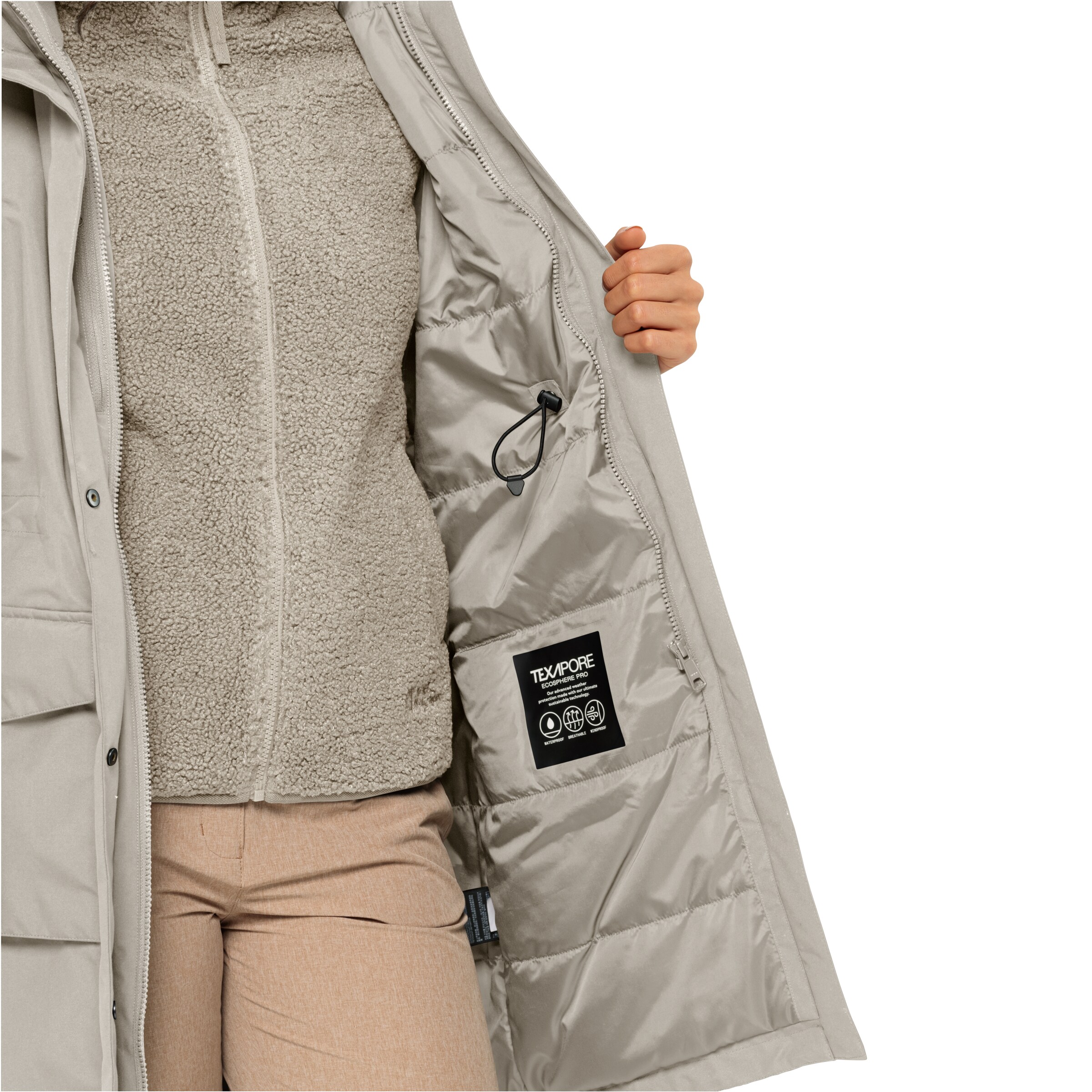 JACK WOLFSKIN Outdoor Coat in Grey