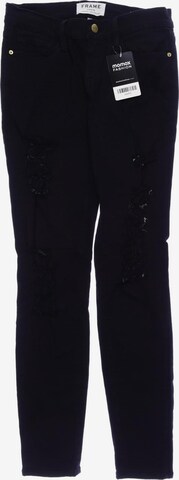 Frame Denim Jeans in 25 in Black: front