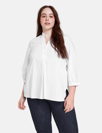 SAMOON Blouse in White: front