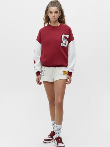 Pull&Bear Sweatshirt in Rot