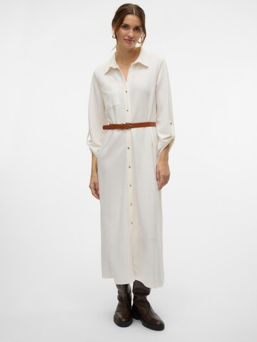 VERO MODA Shirt dress 'VMBecca' in White: front