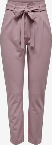 JDY Zwężany krój Spodnie 'TANJA' w kolorze różowy: przód
