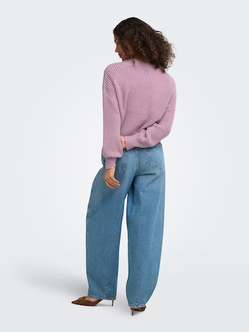 ONLY Knit Cardigan 'ONLCarol' in Purple