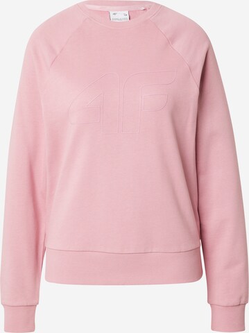 4F - Sweatshirt de desporto em rosa: frente