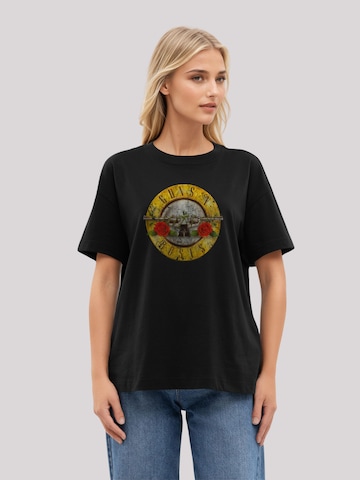 F4NT4STIC Shirt 'Guns 'n' Roses Vintage Bullet Logo' in Black: front