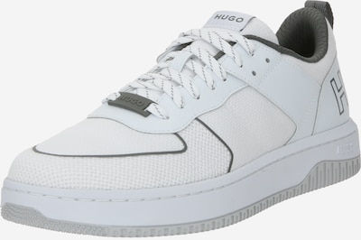 HUGO Sneakers laag 'Kilian Tenn' in de kleur Olijfgroen / Wit, Productweergave