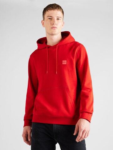 BOSS Sweatshirt 'Wetalk' in Rot: Vorderseite