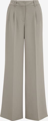 WE Fashion Loose fit Trousers in Grey: front