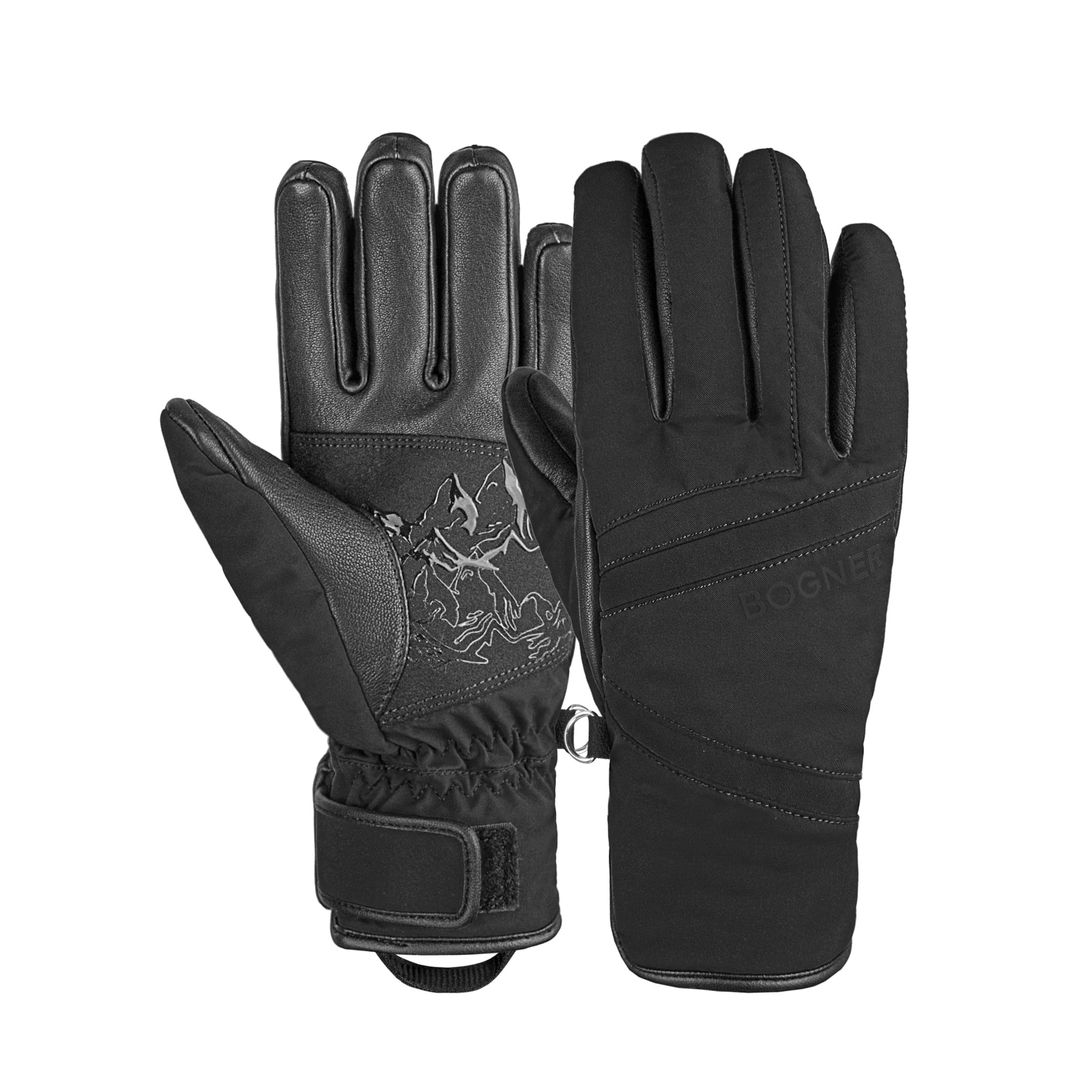 BOGNER Athletic Gloves 'Hilla R-TEX®XT' in Black: front