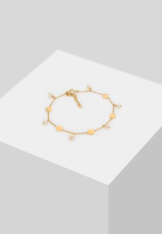 ELLI PREMIUM Armband Perle, Perlenarmband in Gold