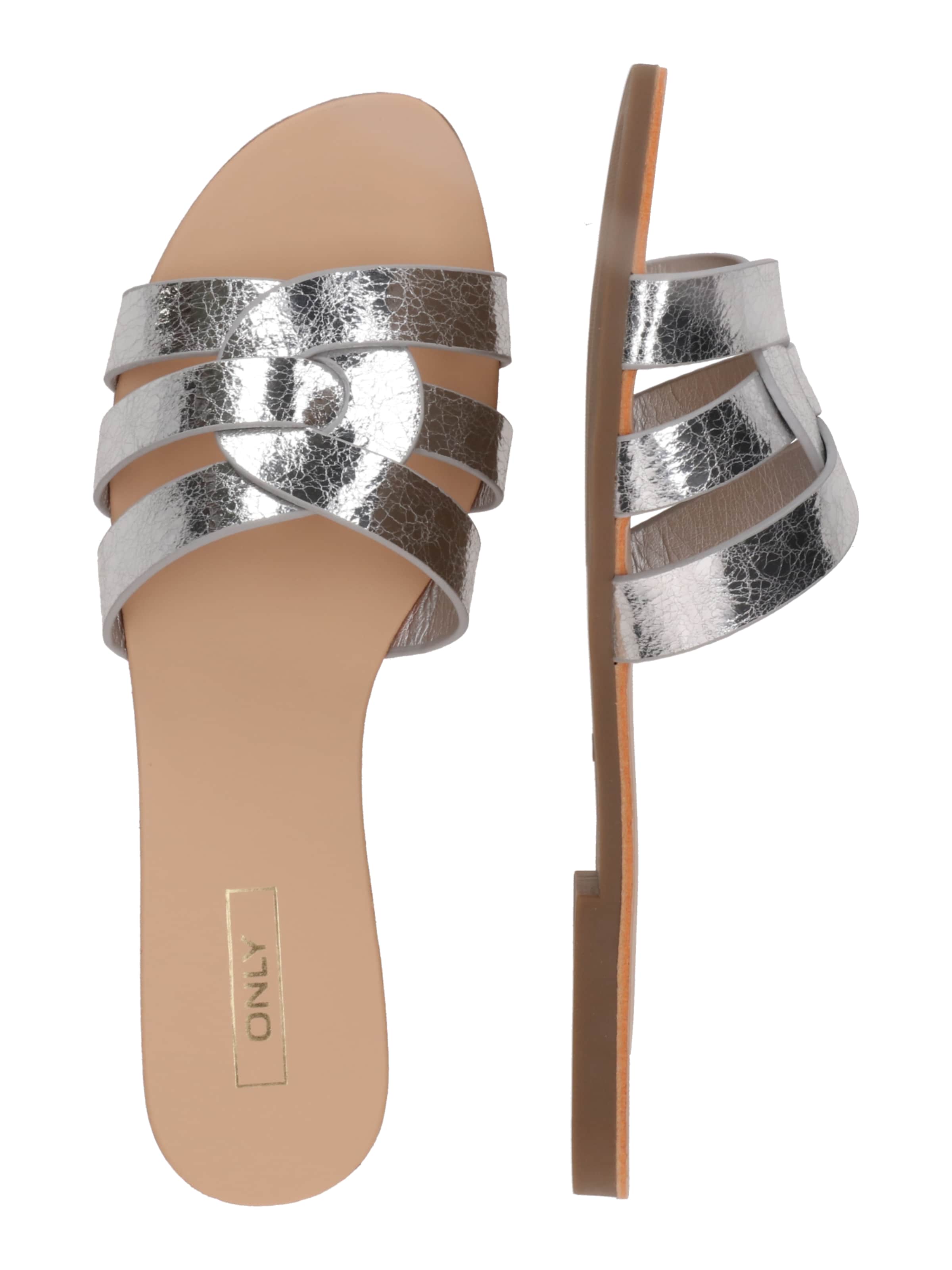 ONLY Pantolette 'ONLFELI-4' in Silber