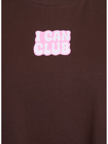 T-shirt 'Cenja' Active by Zizzi en marron