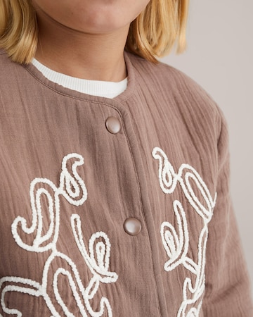 WE Fashion Демисезонная куртка в Коричневый