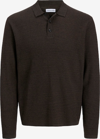 Pull-over 'JJEGeorge' JACK & JONES en marron : devant
