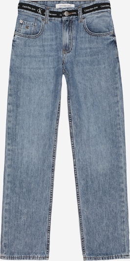 Calvin Klein Jeans Jeans i blå denim / svart / hvit, Produktvisning