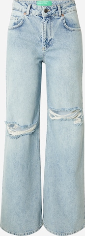 Wide leg Jeans di UNITED COLORS OF BENETTON in blu: frontale